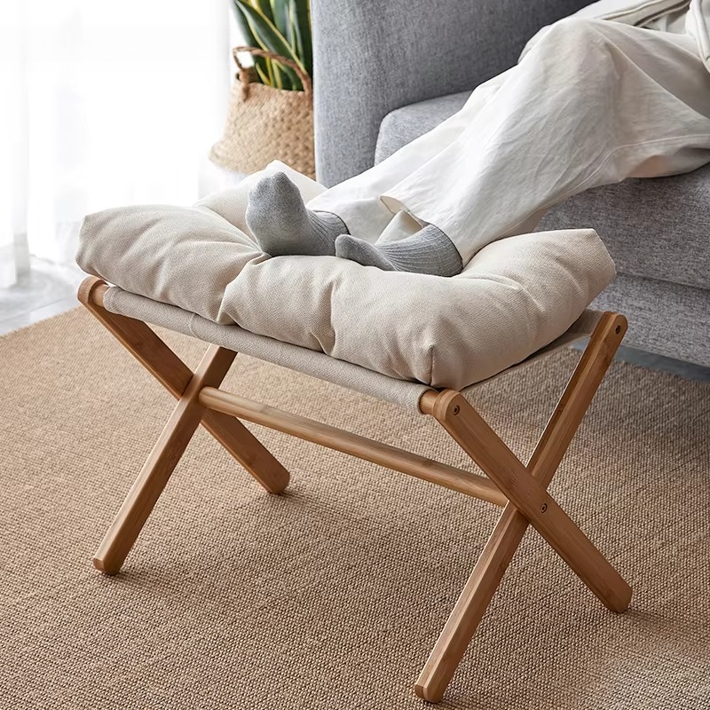 Footrest Under Desk - 調節可能なフットレストスツール、ソフトクッション付き、モダンなオットマン、リビングルームのソファ用レッグレスト、人間工学に基づいたデスク下サポート JJ1783