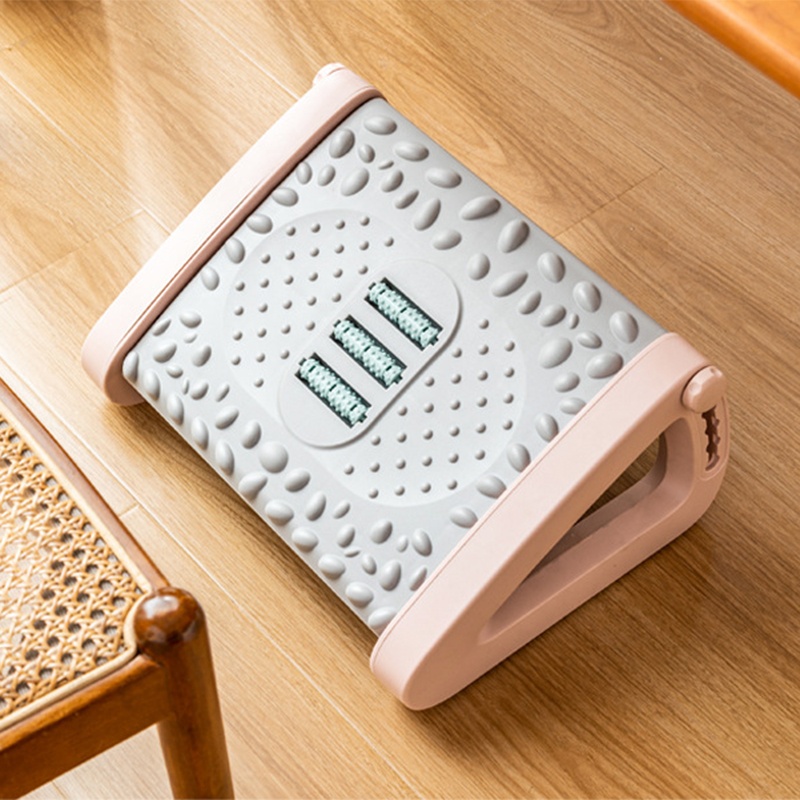 フットステップスツール マッサージローラー機能付き シンプル - Footrest Under Desk のレビューと価格
