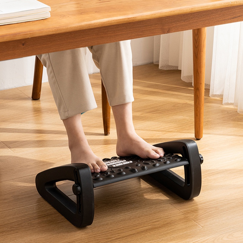 フットステップスツール マッサージローラー機能付き シンプル - Footrest Under Desk のレビューと価格
