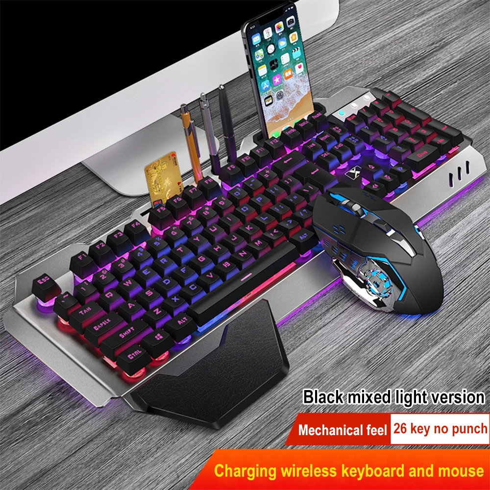 K680充電式ワイヤレスキーボードとマウス,2.4g,ゲーム - Esports Gaming Keyboard And Mouse のレビューと価格