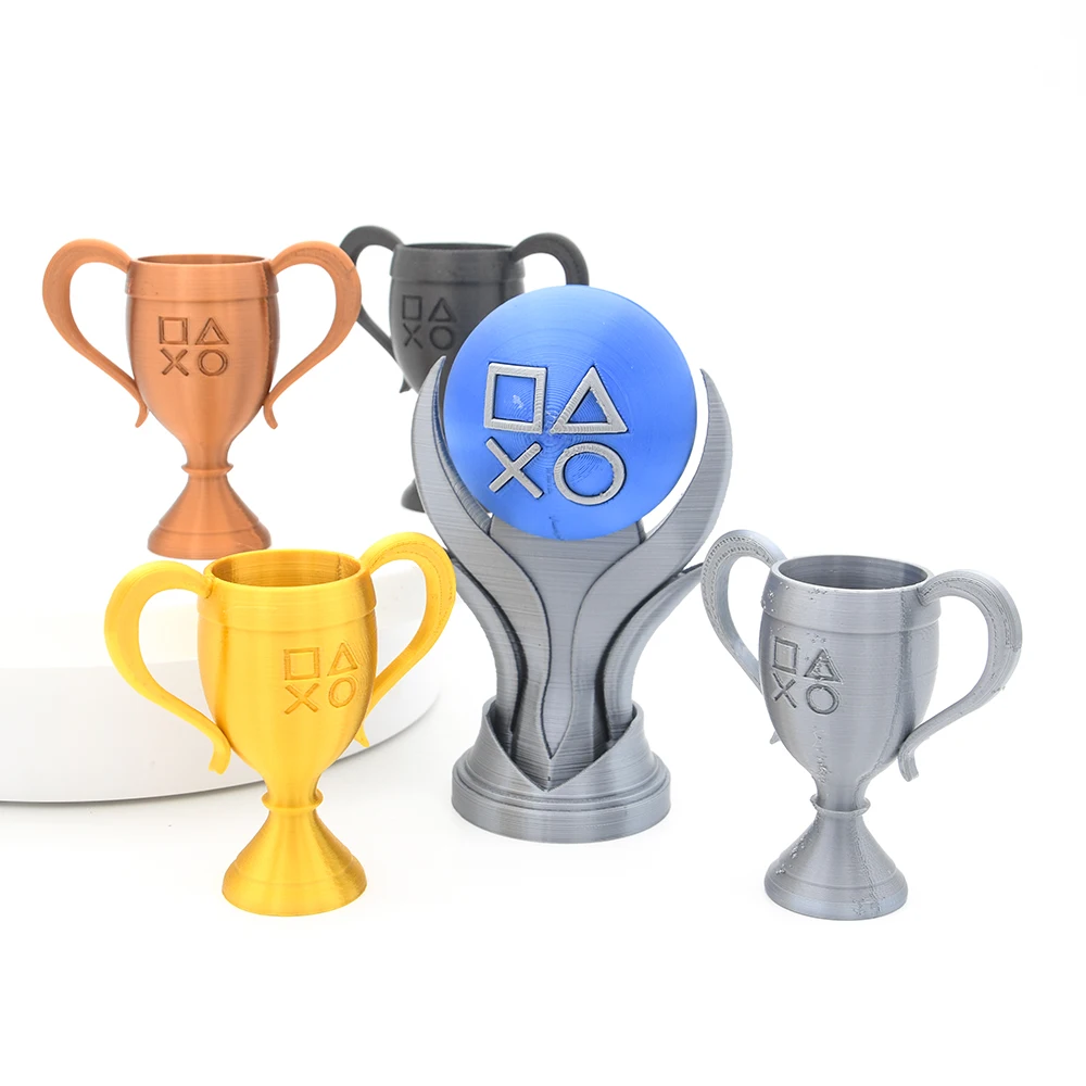 3Dプリント可能なトロフィートークン プラチナ ゴールデン  - Esports Gaming Trophy のレビューと価格