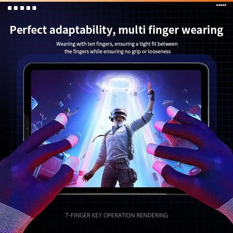 パブゲーム用滑り止めフィンガーグローブ、制汗、制汗、通気性と - Esports Gaming Mobile のレビューと価格