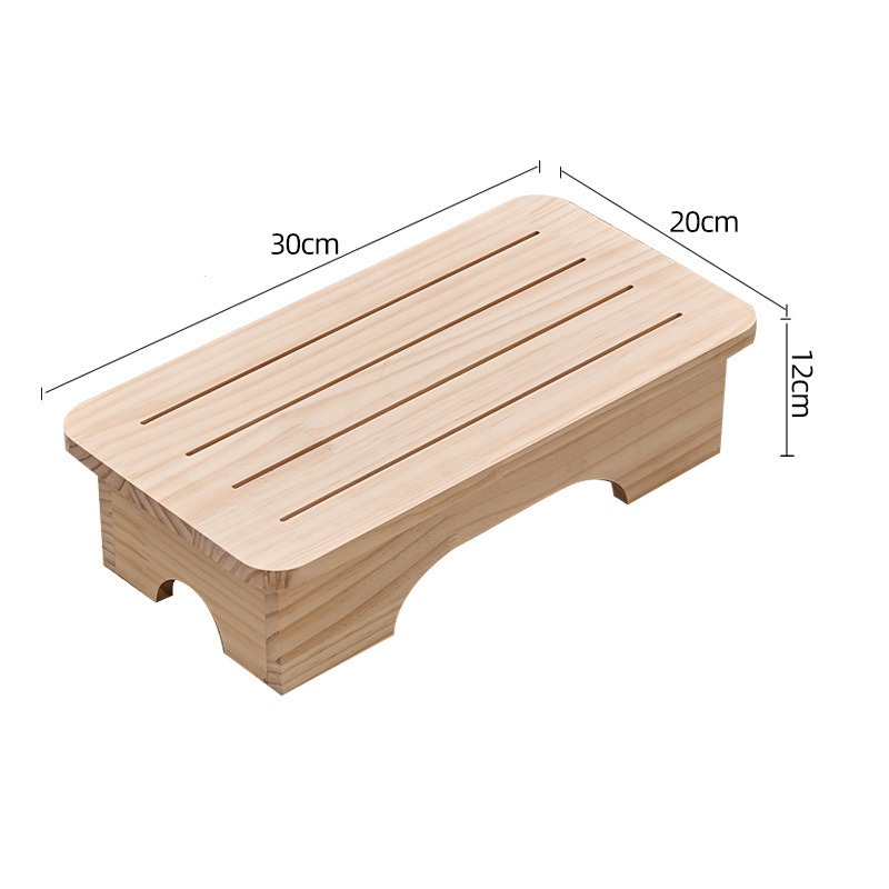 木製スツール 安定したフットレスト ソリューション 収納に優 - Footrest Under Desk のレビューと価格