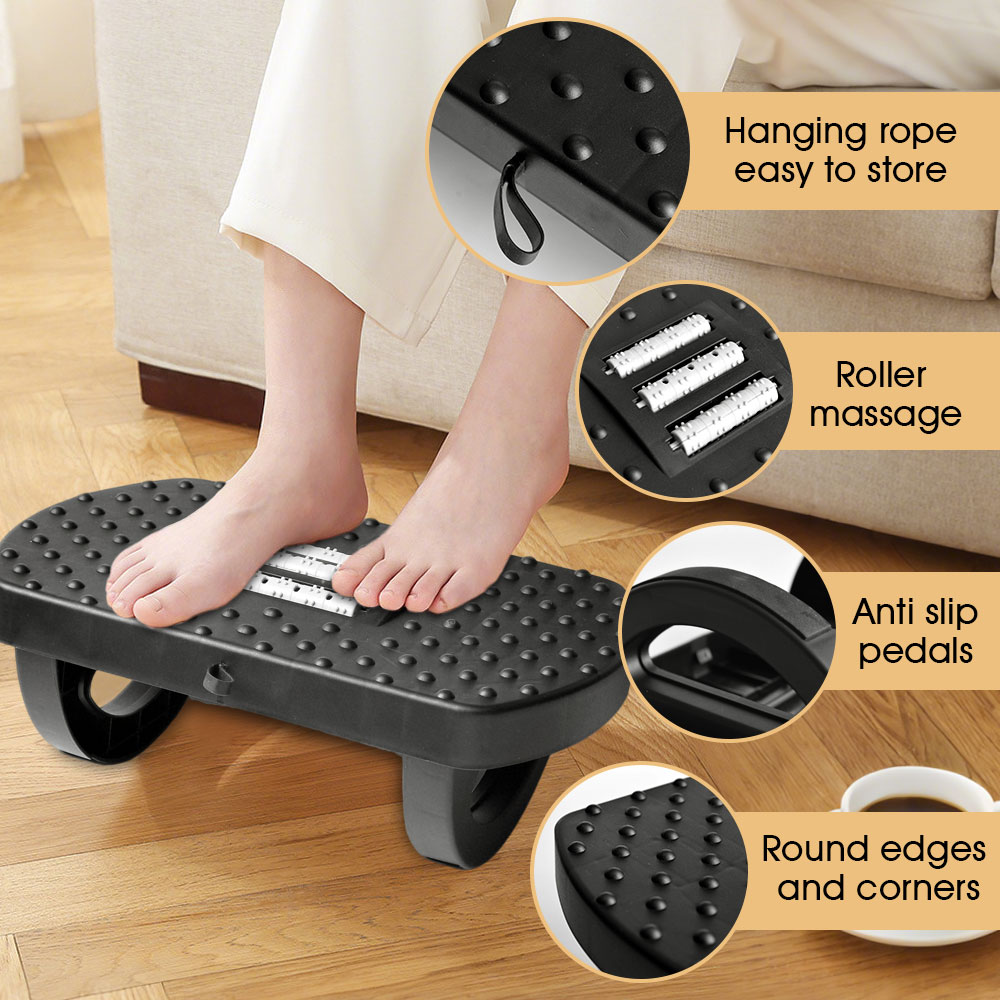 ポータブルホームオフィスフットスツール人間工学に基づいたデス - Footrest Under Desk のレビューと価格