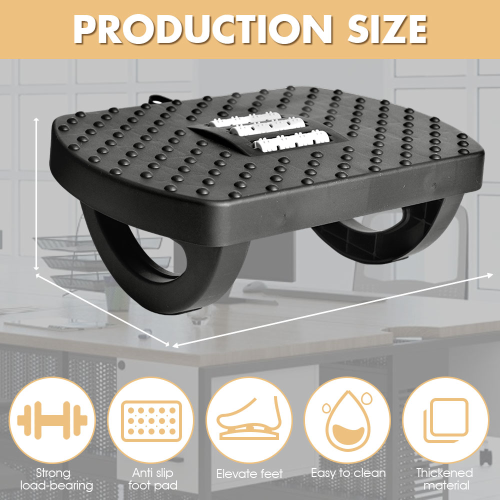 ポータブルホームオフィスフットスツール人間工学に基づいたデス - Footrest Under Desk のレビューと価格
