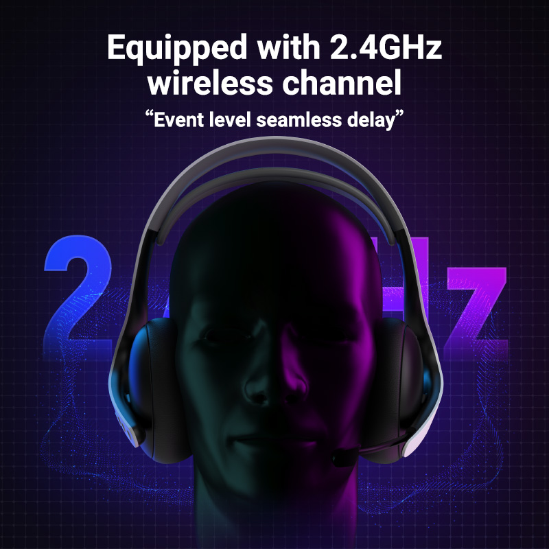 2.4Gワイヤレス/有線/BT A01ゲーミングヘッドセット - Esports Gaming Mobile のレビューと価格